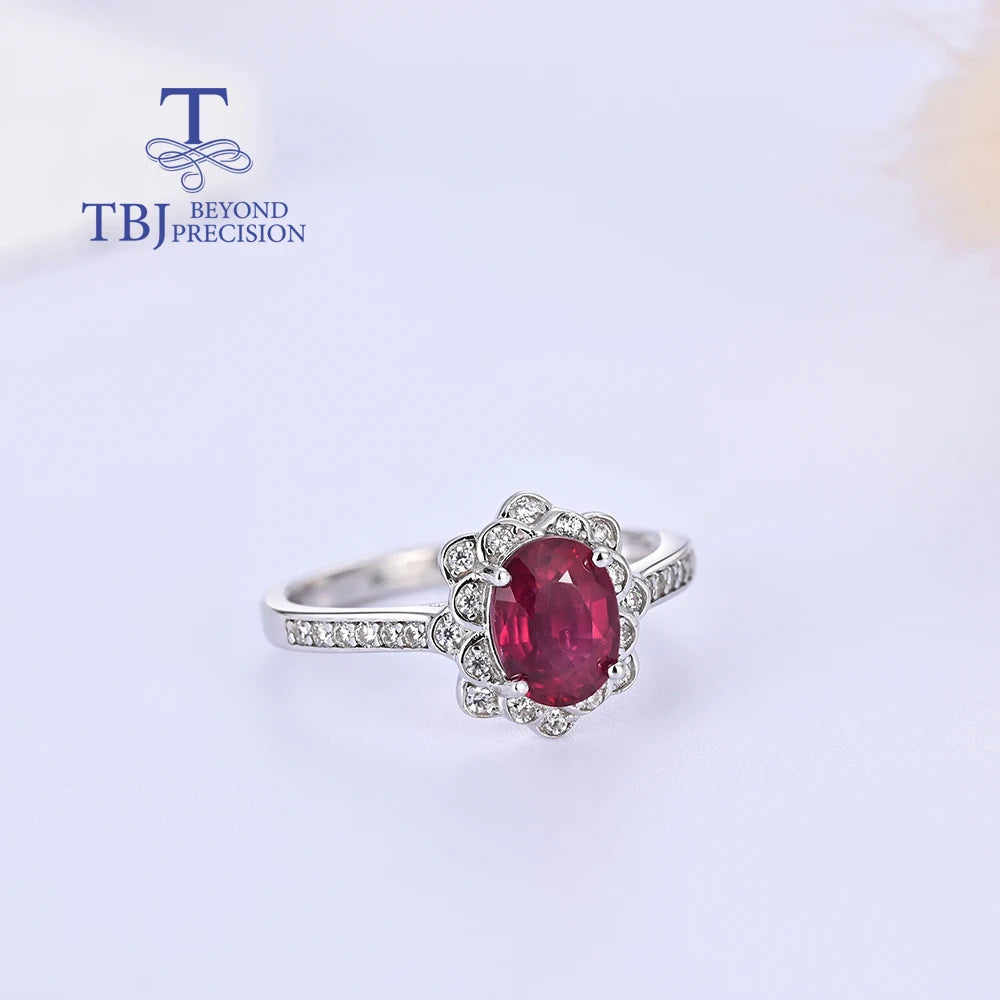 925 Silver July Birthstone Gemstone Ring