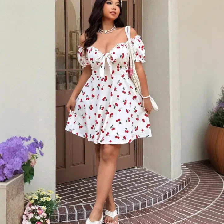 Cherry Print Dress
