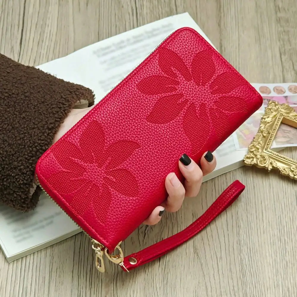 Flower PU Leather Wallet