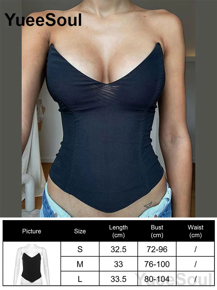 Strapless Corset Bustier Top