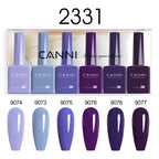 CANNI Nail Gel Polish Set Upgraded HEMA FREE Summer Nails Smooth Texture Ultra Gloss Top Coat Pigmented Gel Soak off UV LED Gel