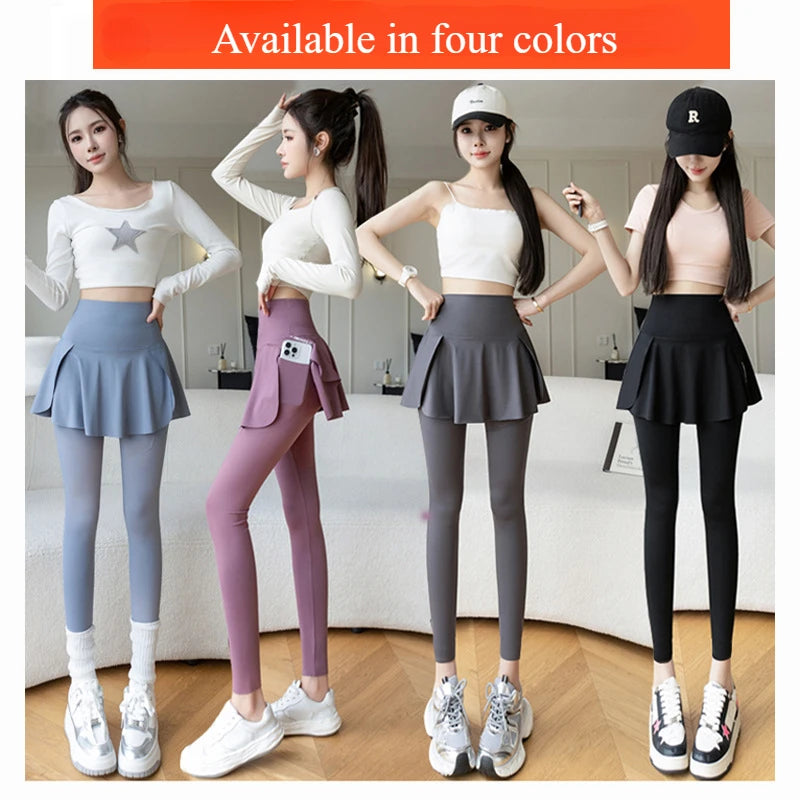 Fake Two Pieces Leggings