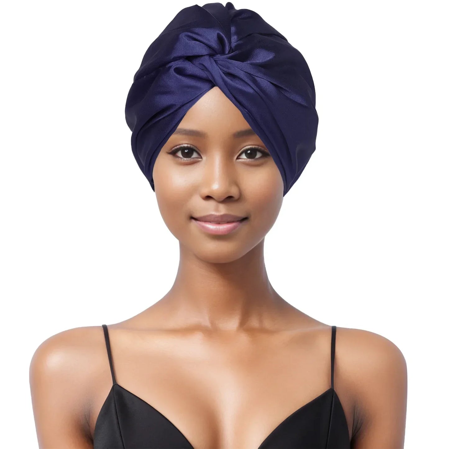 Double Layer Satin Turban Bonnet