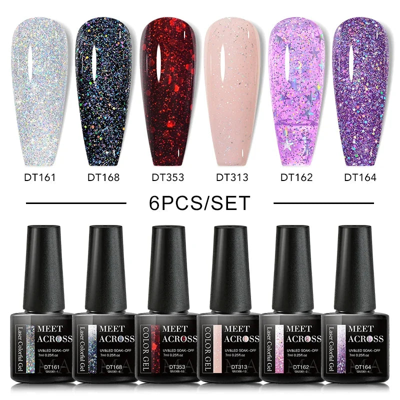 6Pcs Gel Nail Polish Set