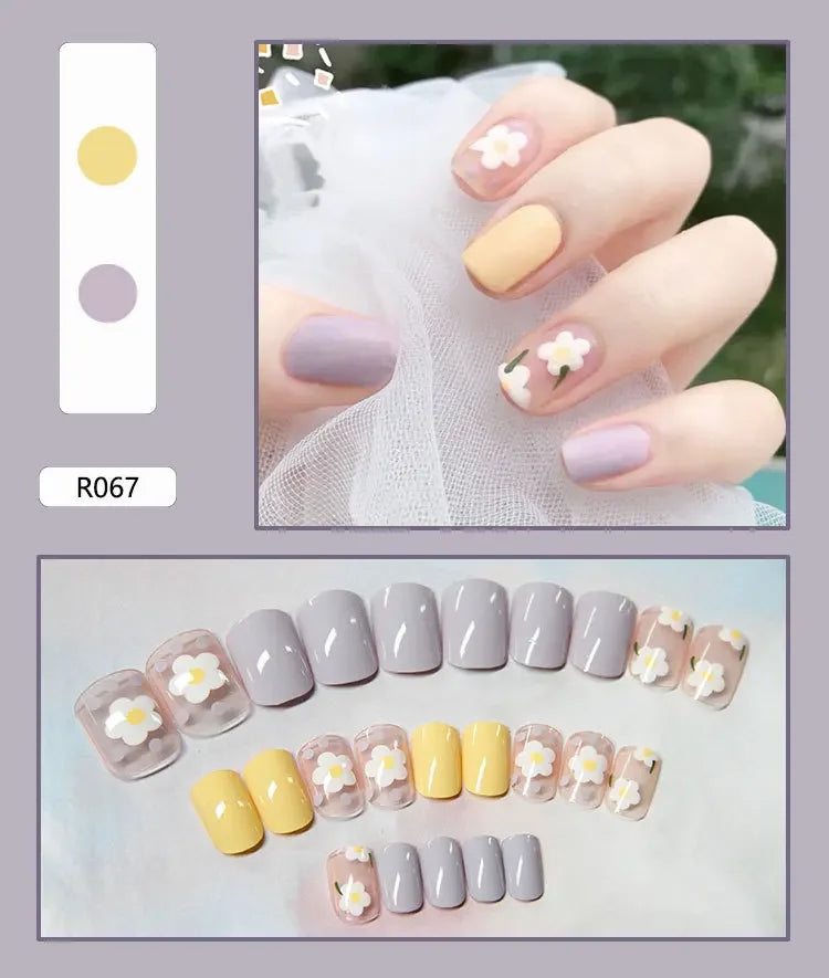 24P Rainbow Fake Nail