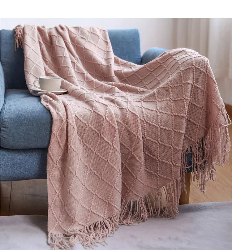 Knitted Throw Blanket