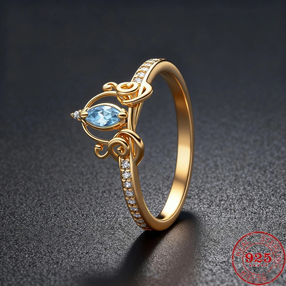 925 Sterling Silver Heart Moissanite Ring