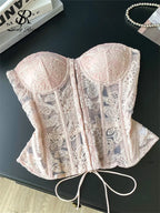 Floral Embroidery Corset