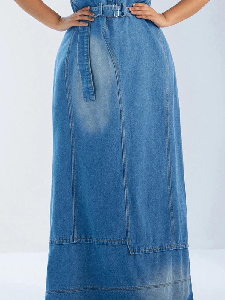 Denim Maxi Dress