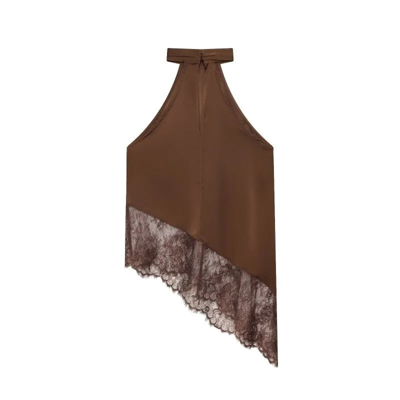 Satin Halter Neck Top