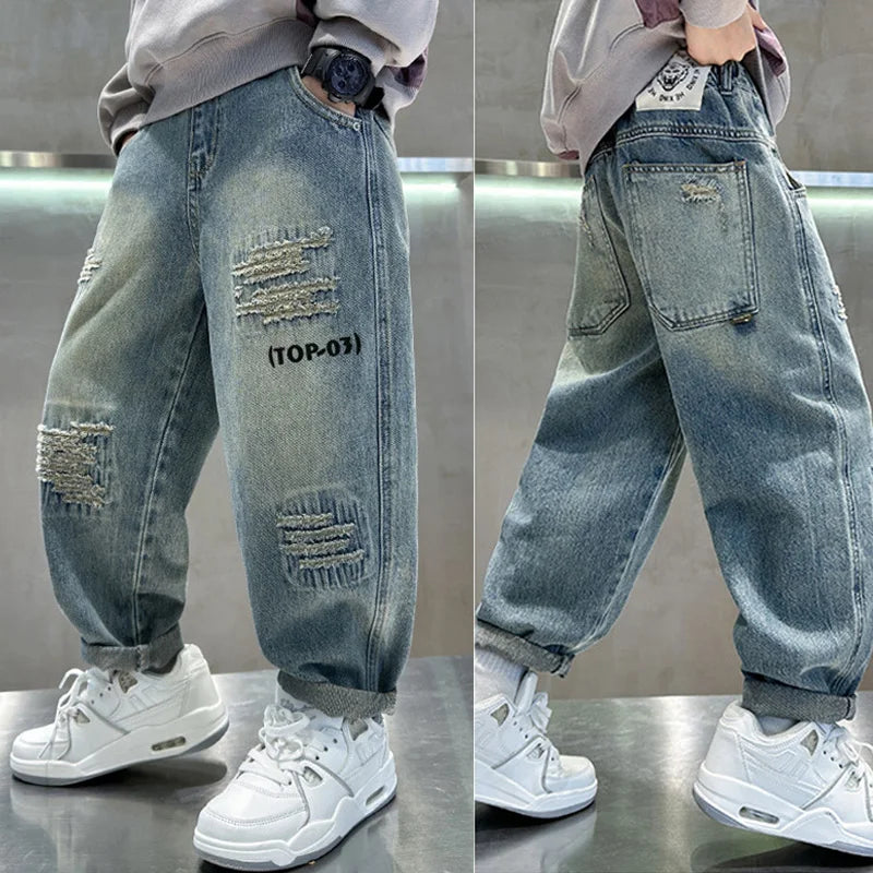 Denim Loose Pants
