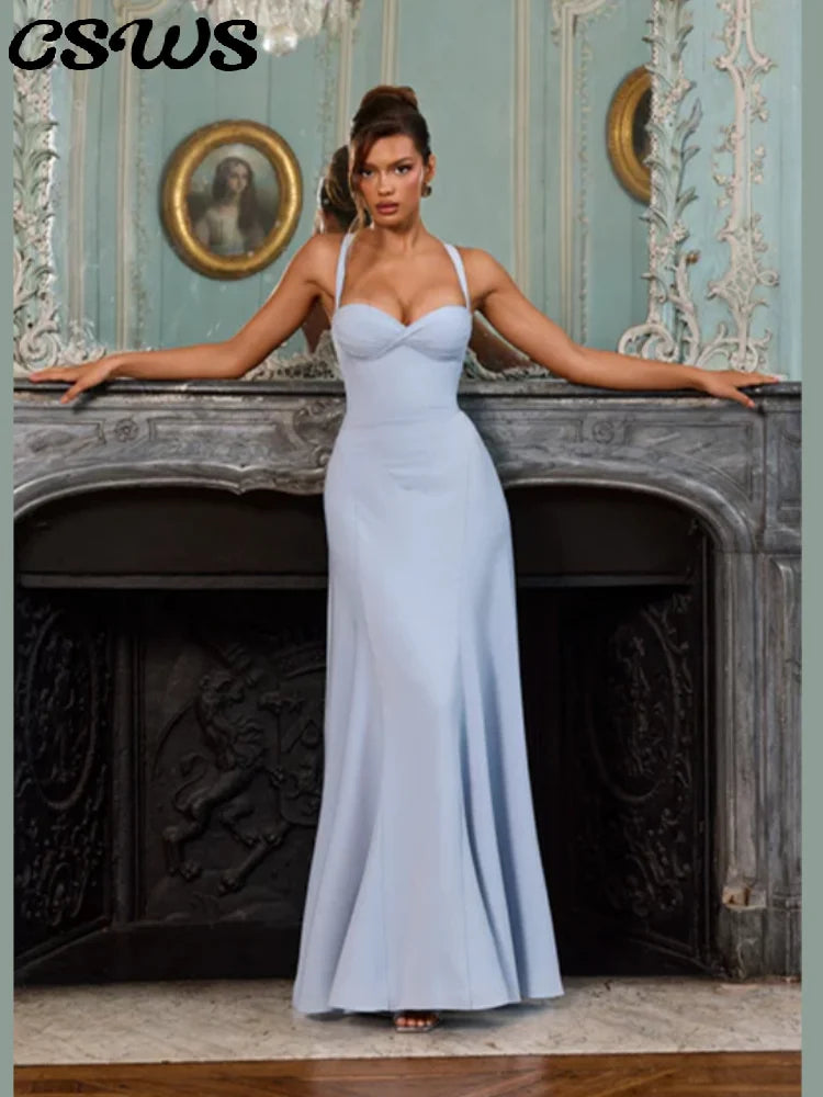 Pleated Split Long Dress