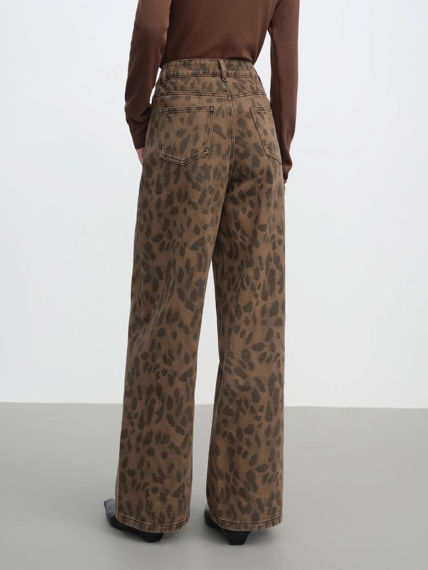 Brown Straight Leg Pants