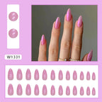 Simple French Wearable False Nails
