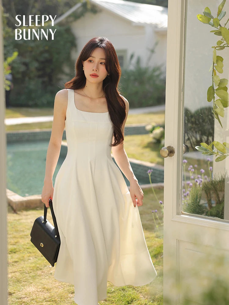 Square Neck Sleeveless Maxi Dress