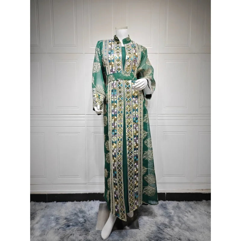 Eid Abaya Women Party Dress 2 Piece Set Kaftan Jalabiya Elegant Muslim Dubai Vestidos Largo Ramadan Caftan Long Robe Abayas 2026