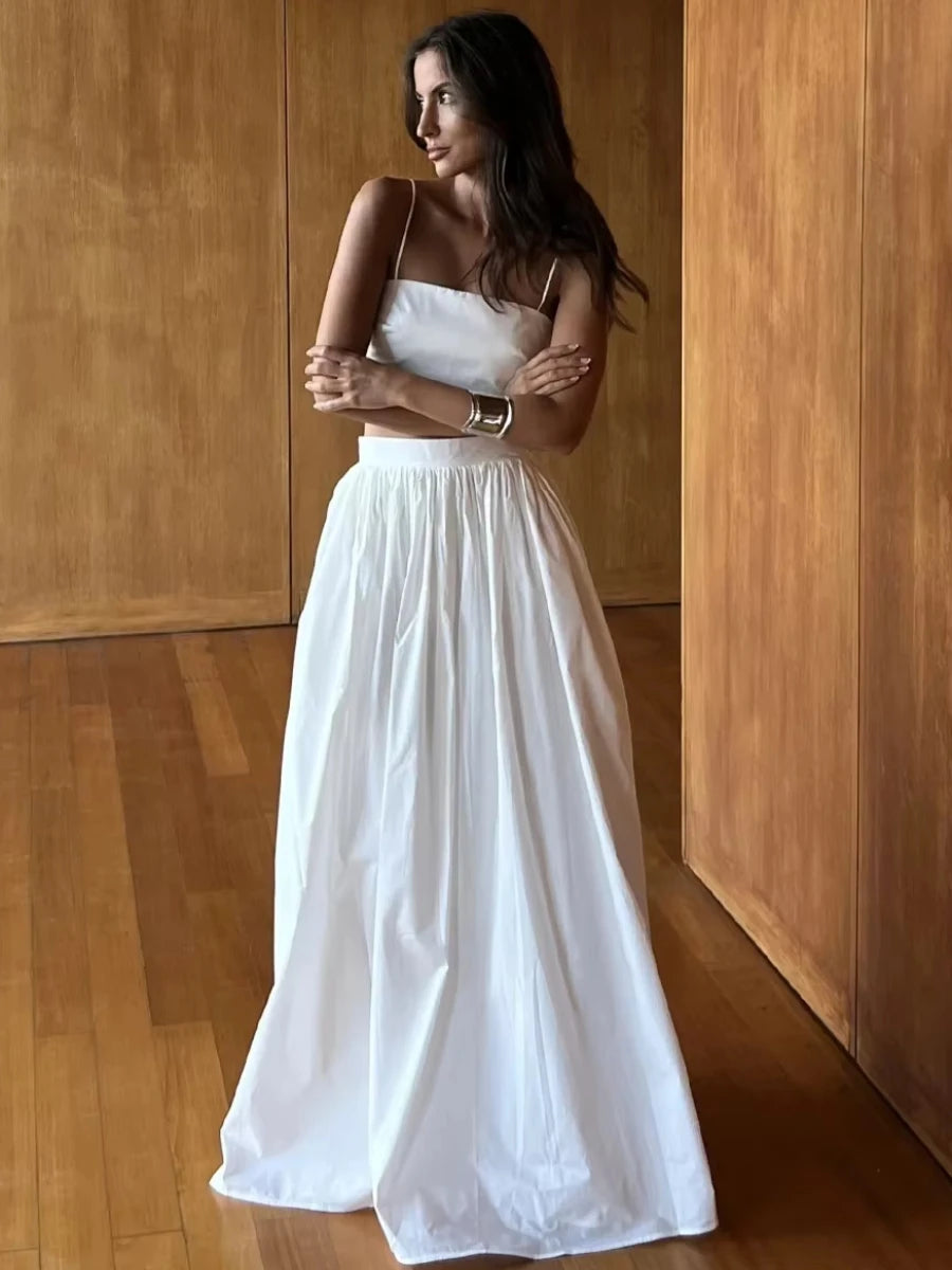 Half Long Skirt Set