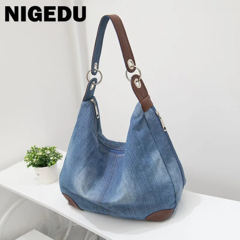 Denim Shoulder Bag