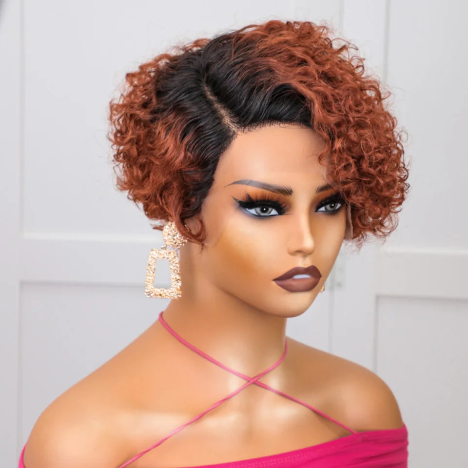 Natural Black Hair Pixie Cut Wig