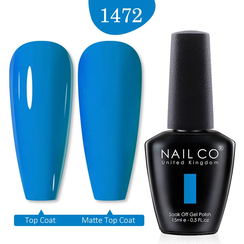 NAILCO 15ml Nail Gel Polish Winter Nude Colors Hybrid Gel Varnish Manicure UV Gel Nail Polish Primer Top Base Coat LED Nails Art