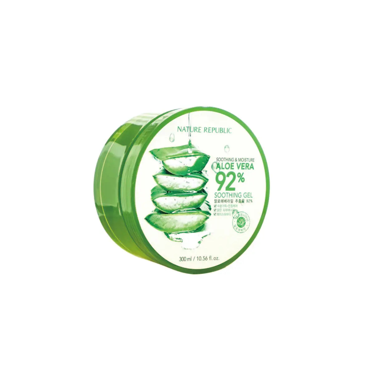 Nature Republic New Soothing Moisture Aloe Vera Gel,Daily Hydration,Penetrating Moisture,Korean Skincare,K-Beauty,Korean Makeup