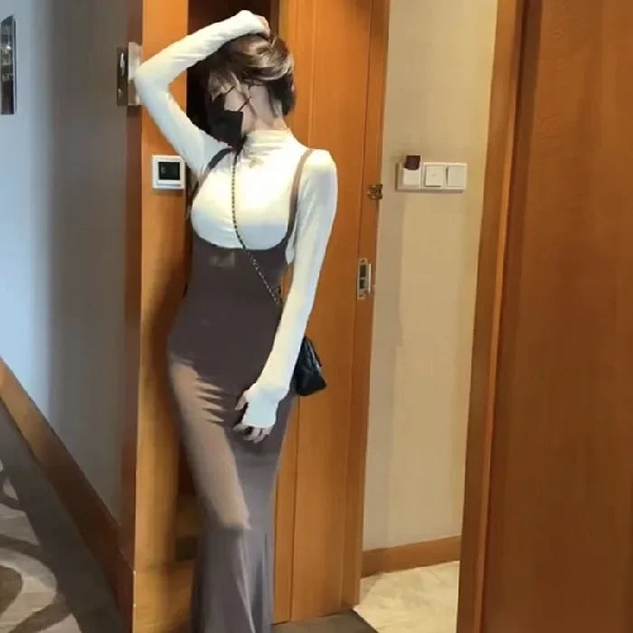 High-waisted Slimming Fish Tail Skirt Set