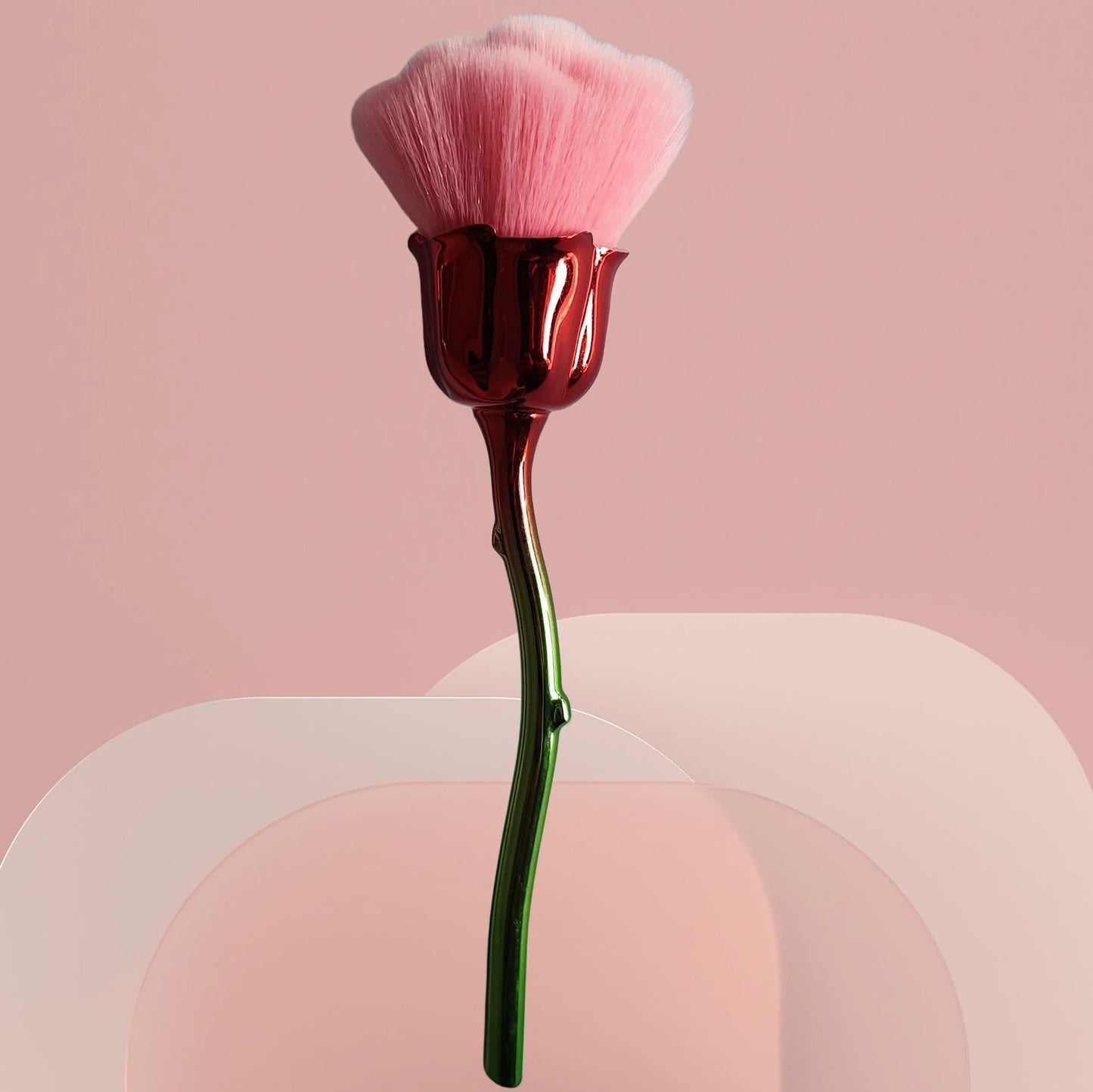1PCS Nails Art Rose Flower Brush For Manicure Accesoires Tool Popular Round Small Gel polish Dust Cleaning Decoration Equipment