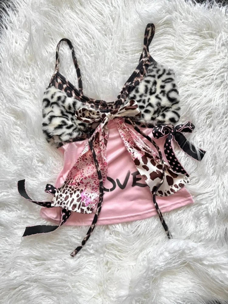 Leopard Lace Tank
