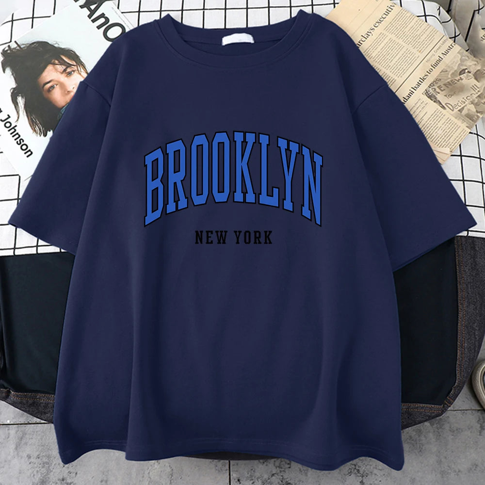 Brooklyn New York Blue Design Tee