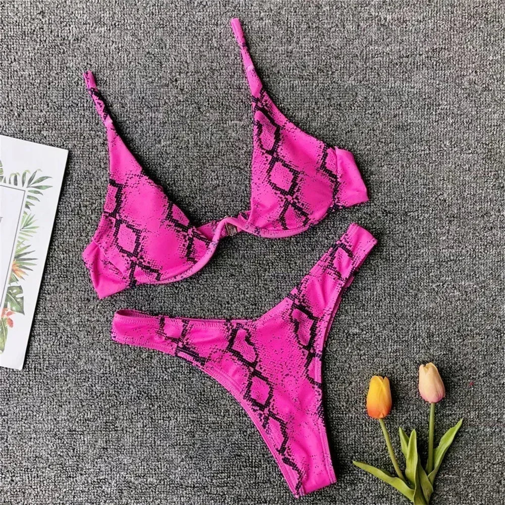 Snake Print Bikini