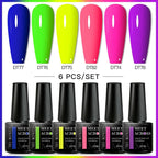 6Pcs Gel Nail Polish Set
