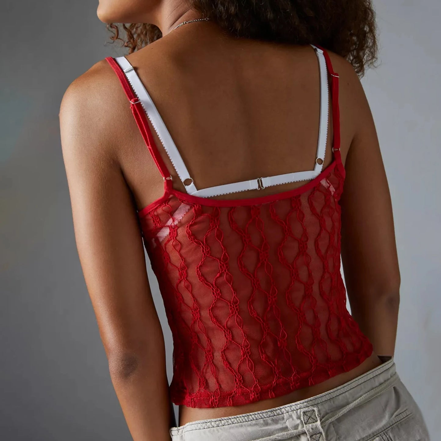 Sheer Mesh Cami Top