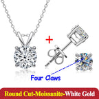 1-3ct Moissanite Diamond Jewelry Set
