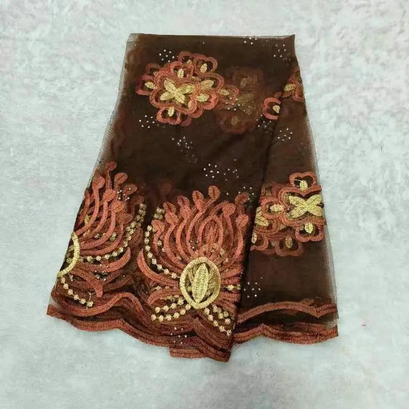 On Sale 2026 New African Net Hijab Scarf for Muslim Women African Dubai Islam Headscarf Embroidery Shawls Voile