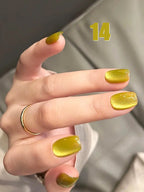 12ml 1-21pcs Brown Gold Cat Eye Gel Nail Polish