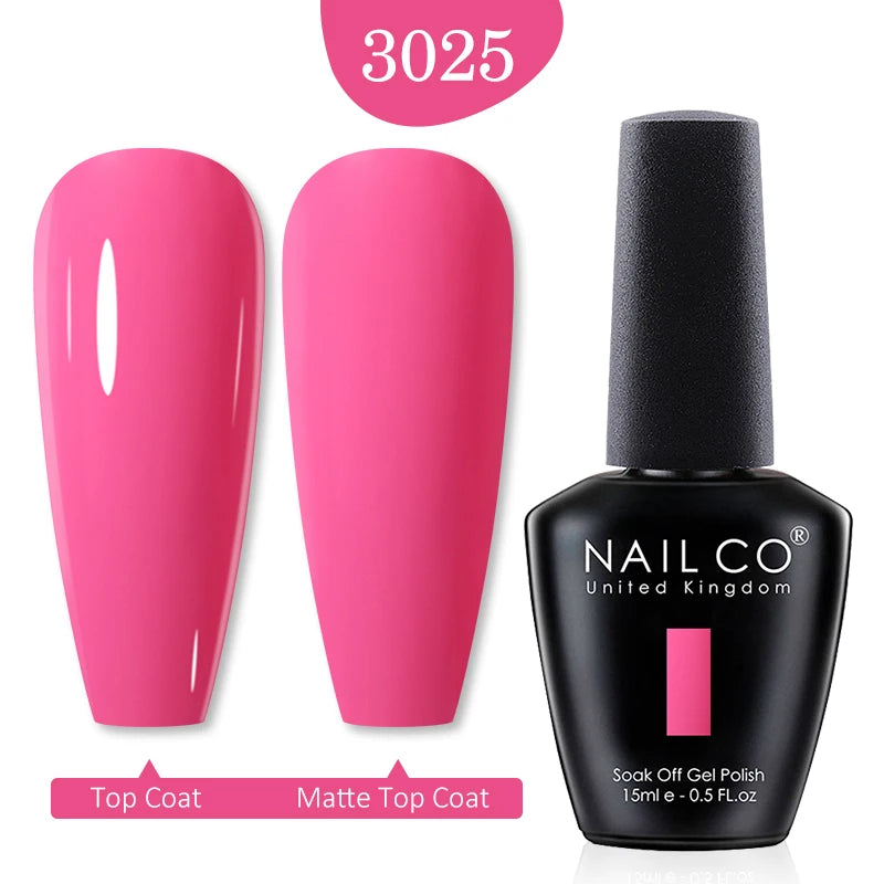 NAILCO 15ml Nail Gel Polish Winter Nude Colors Hybrid Gel Varnish Manicure UV Gel Nail Polish Primer Top Base Coat LED Nails Art