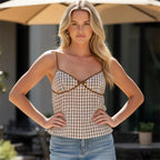 Plaid Print Tank Top
