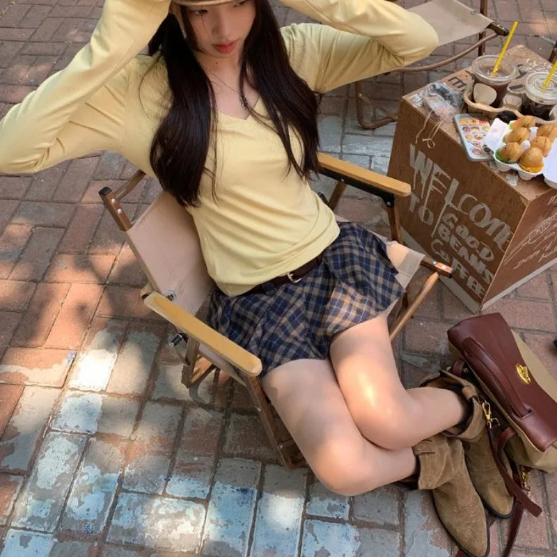 Plaid Mini Skirt