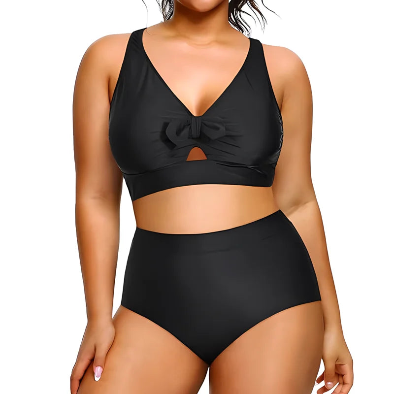 V-Neck Bowknot Bikini