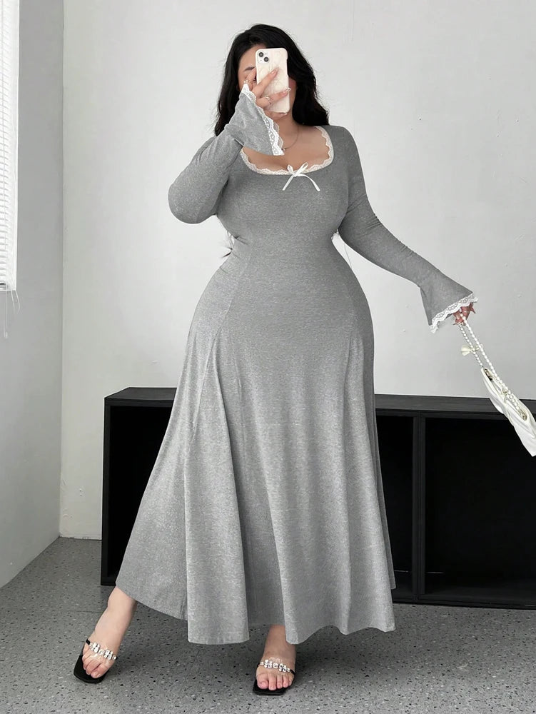 U-Neck Knit Dress