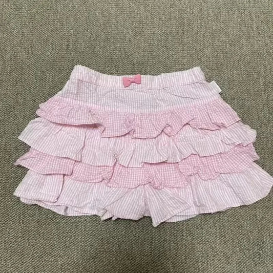 Low Rise Tiered Skirt