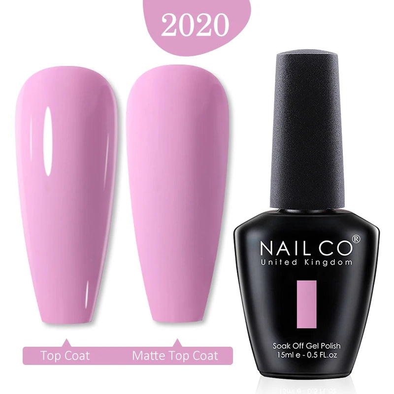 NAILCO 15ml Nail Gel Polish Winter Nude Colors Hybrid Gel Varnish Manicure UV Gel Nail Polish Primer Top Base Coat LED Nails Art