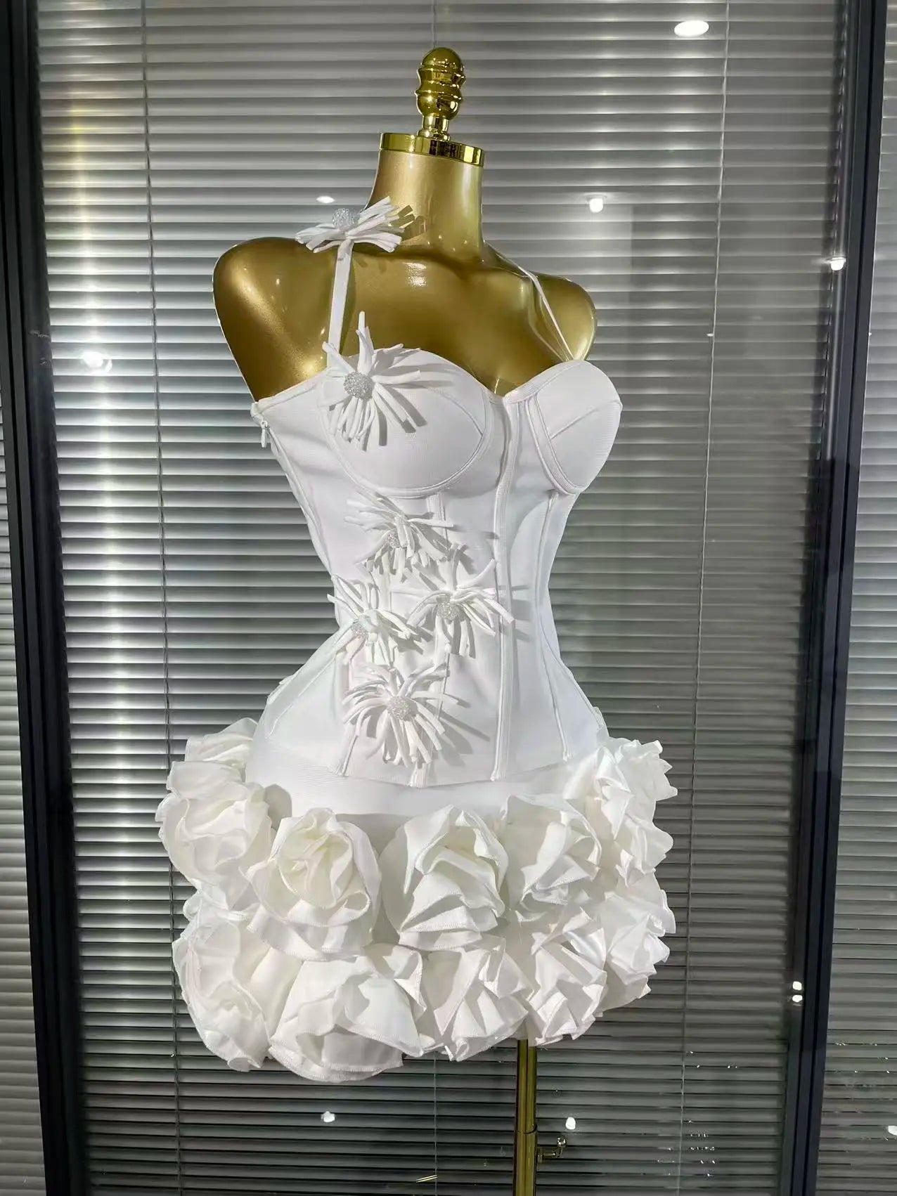2 Pieces Bodycon Bandage Mini Dress