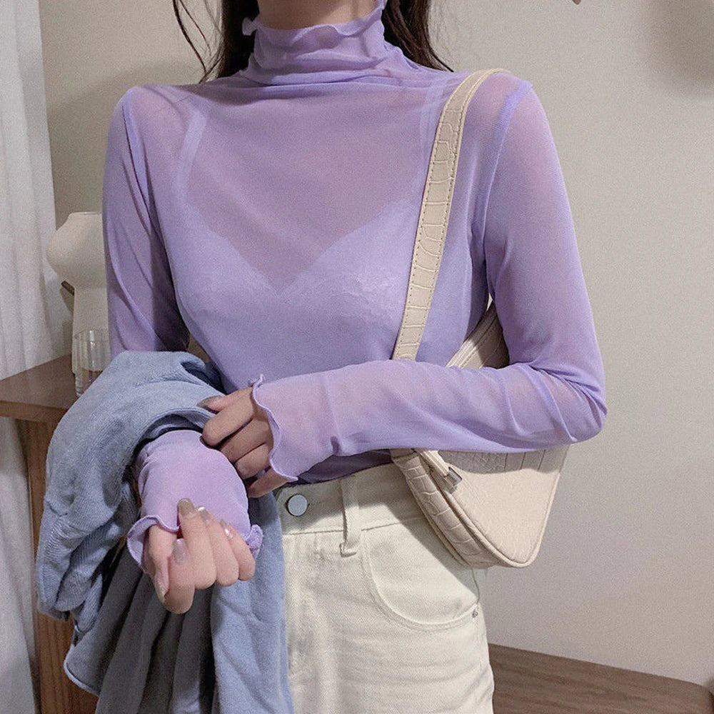 See Through Transparent Top