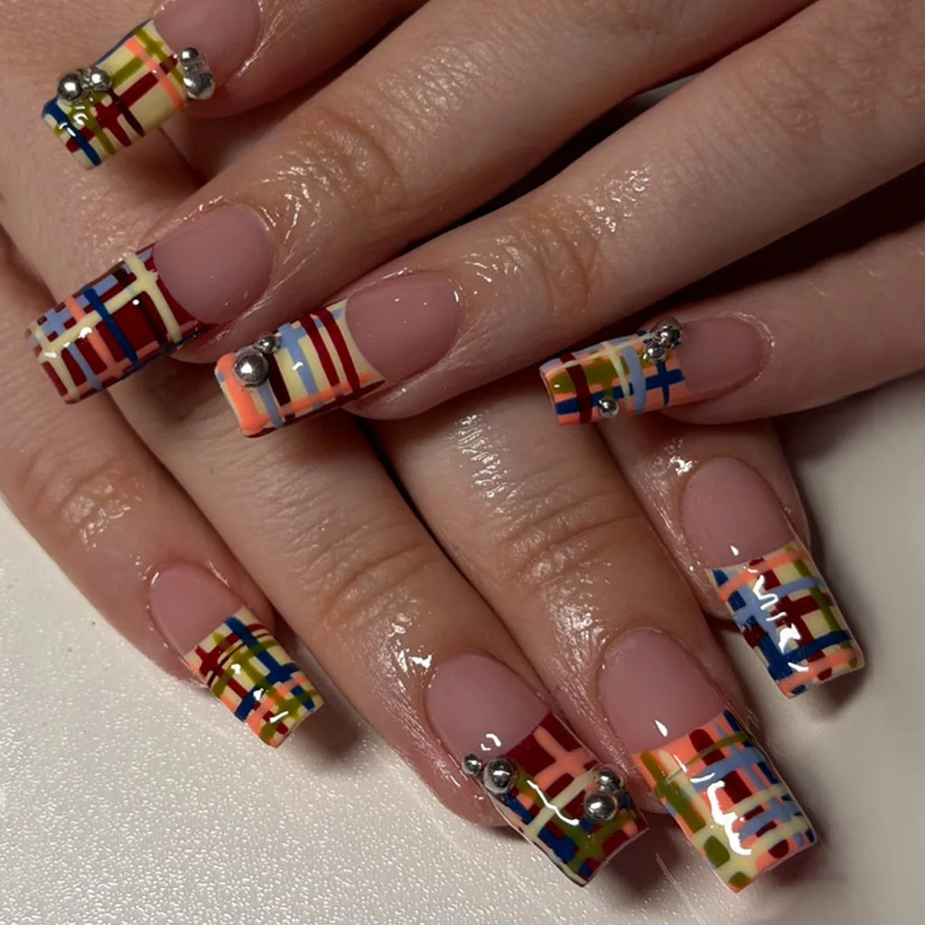 24pcs Sweet Stars Press On Nails