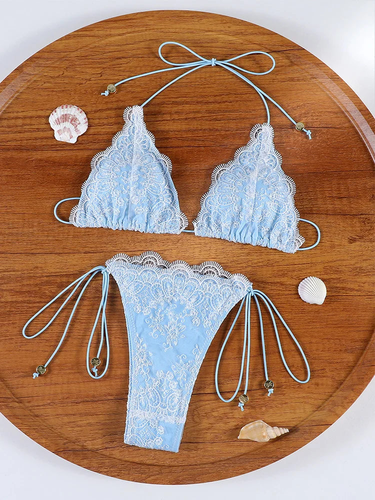Hollow Lace Bikini