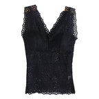 Floral Lace Camisole with Built-in Bra