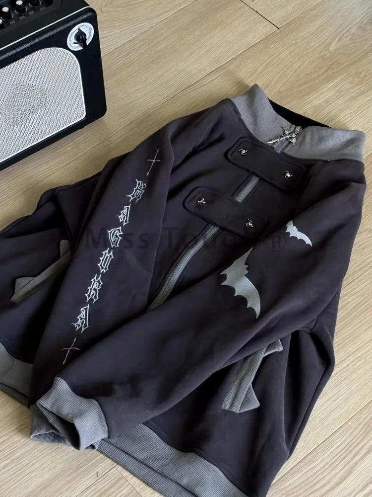 Fur-Lined Zipper Hoodie Jacket