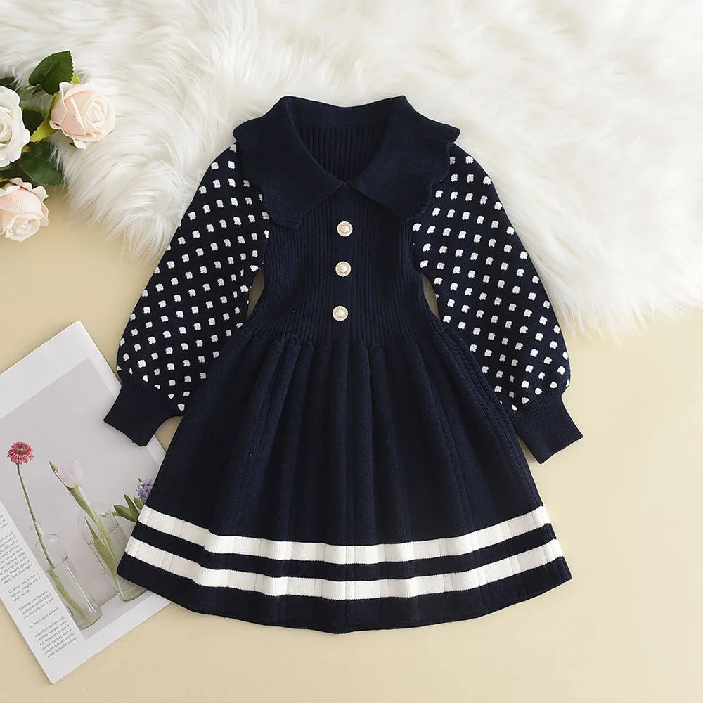 Polka Dots Pleated Dress