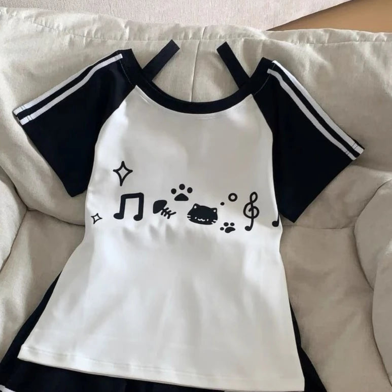 Cartoon Printing Tee